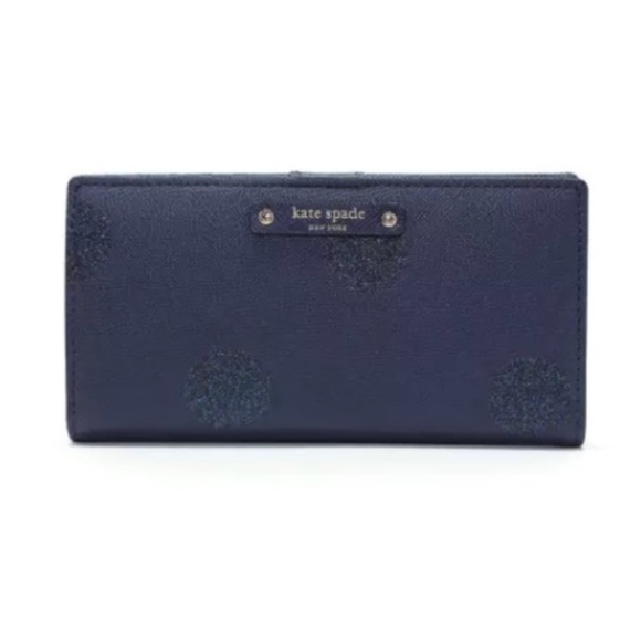 kate spade Handbags - Kate Spade Stacy Haven Lane French Navy Dot Wallet